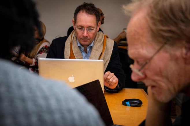 Creative incubator: image of entrepreneurs working at Subtopia's creative incubator Katapult.