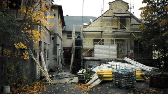 Ladugården under renovering